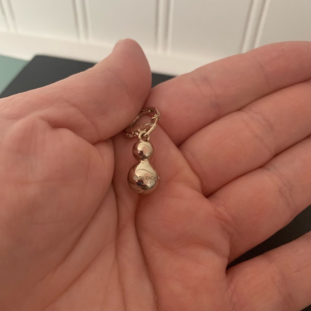 Givenchy Swarovski crystal light pink gold drop earrings - Picture 5 of 5